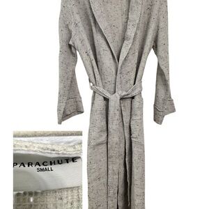 Parachute Textured Waffle Robe in Soft Gray